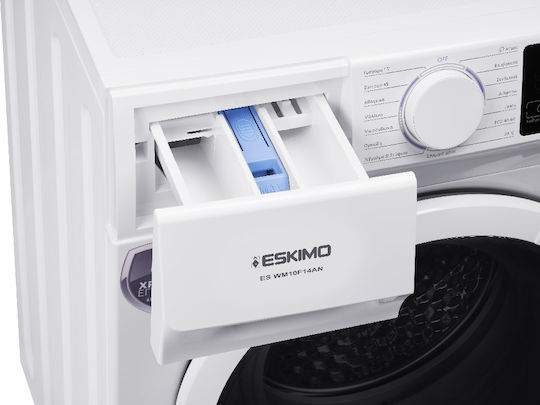 Eskimo Waschmaschine 8kg mit Dampftechnologie 1400 Umdrehungen ES WM8F14AΝ