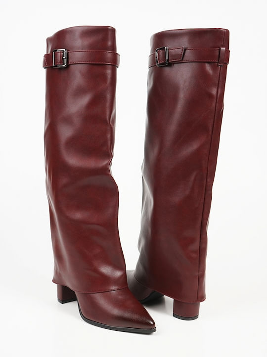 Damenstiefel Burgundisch