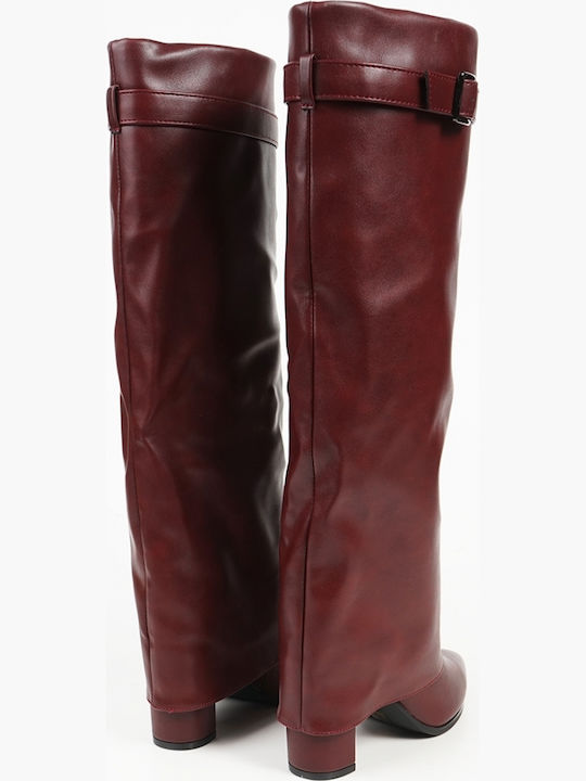 Damenstiefel Burgundisch