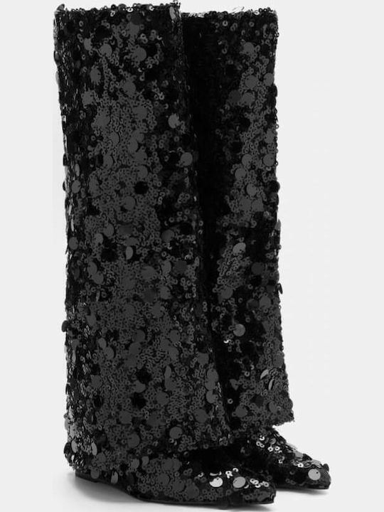 Women's Boots with High Heel Black