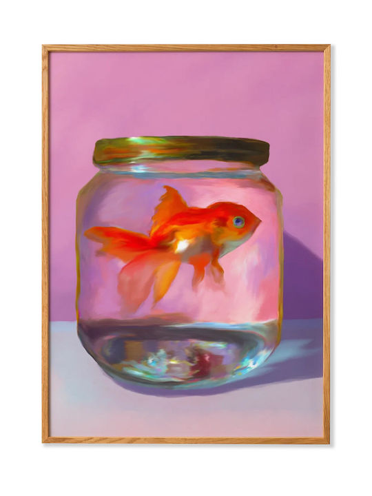 Πόστερ Fish Ροζ Πορτοκαλί 50 X 70 Paper Collective Πόστερ Fish Ροζ Πορτοκαλί 50 X 70 Paper Collective