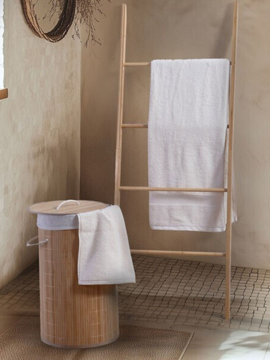 Nef-Nef Homeware Module Coșuri De Rufe Bambus Cu Capac 34x57x57cm Bej