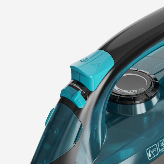 Black & Decker Fier de Călcat cu Aburi 2200W cu Talpă din Oțel Inoxidabil