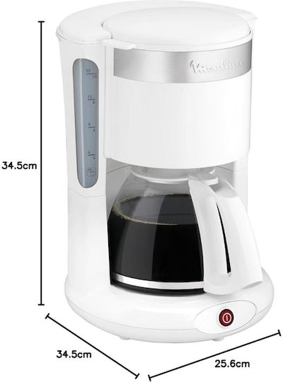 Moulinex Principio Plus Cafetieră Filtru 1000W Alb