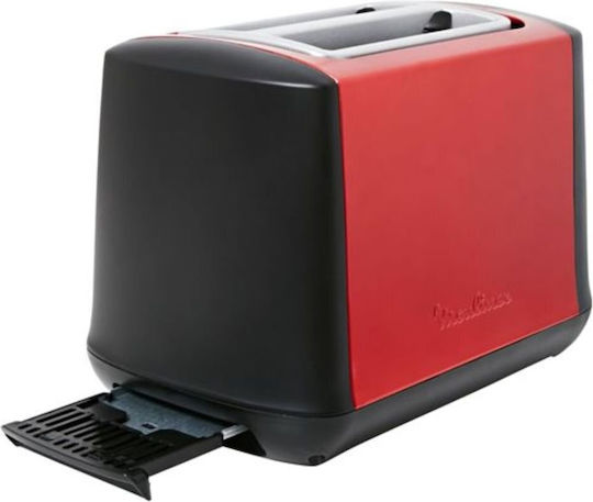 Moulinex Subito Φρυγανιέρα 2 Θέσεων 850W Κόκκινη