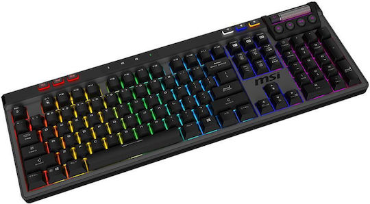 MSI Strike Pro W Silent Wireless Gaming Mechanical Keyboard with RGB lighting (English US)