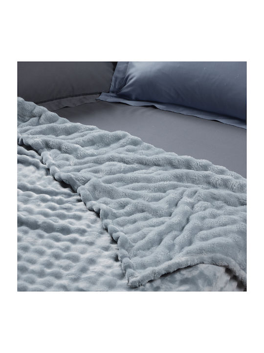 Das Home 1371 Decke Fleece Einzeln 160x220cm Hellblau