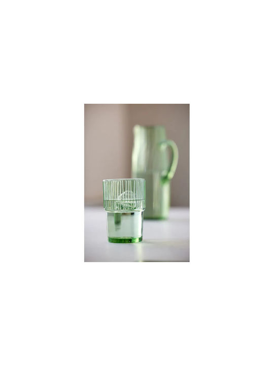 Bitz Set Gläser Kaffee/Freddo / Wasser aus Glas in Grün Farbe 380ml 4Stück