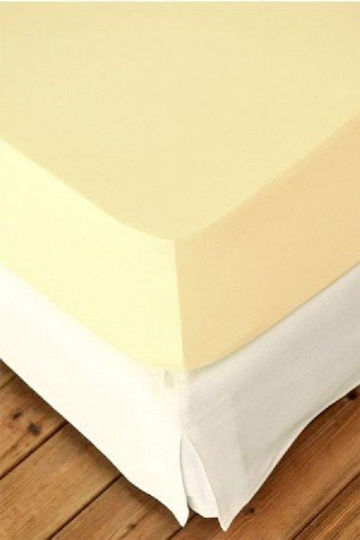 Hatzitex Cearșaf Single cu Elastic 100x200+30cm. Bej