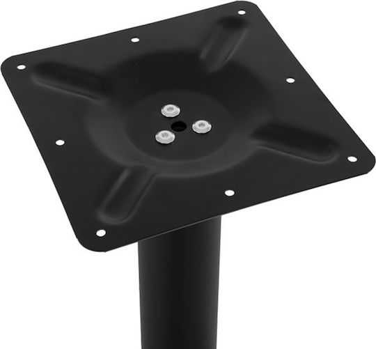 Tischständer aus Metall mit Regulator Black Checkmate 40x40x72cm