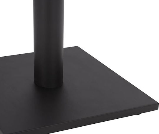 Tischständer aus Metall mit Regulator Black Checkmate 40x40x72cm