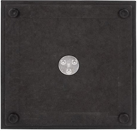 Tischständer aus Metall mit Regulator Black Checkmate 40x40x72cm