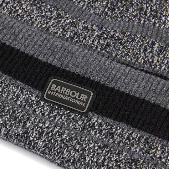 Boston Beanie Ανδρικός Σκούφος με Rib Πλέξη σε Γκρι χρώμα