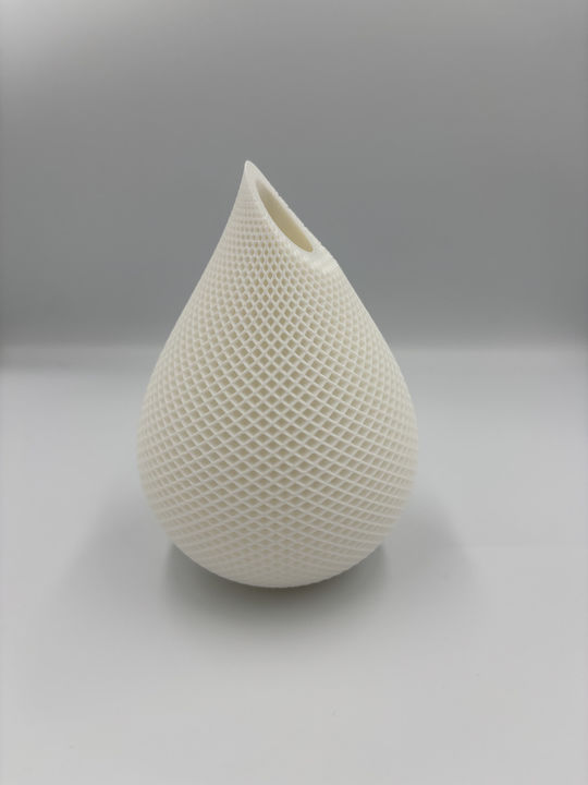Decorative Vase White 12x3x15cm