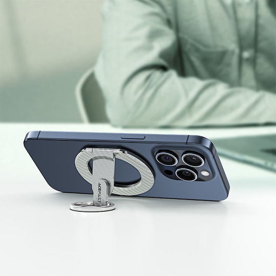 Acefast E25 Ring Holder Κινητού σε Ασημί χρώμα