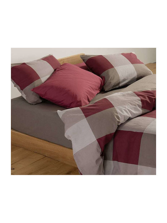 Nef-Nef Homeware Комплект Плик за Завивка Памучен Единичен с Калъфка 170x240 Casual Check Деним