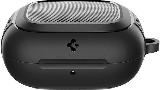 Spigen Rugged Armor Hülle Silikon in Schwarz Farbe für Apple Powerbeats Pro 2