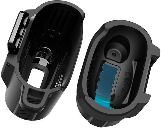 Spigen Lock Fit Θήκη Πλαστική / Σιλικόνης με Γάντζο σε Μαύρο χρώμα για Google Pixel Buds 2a