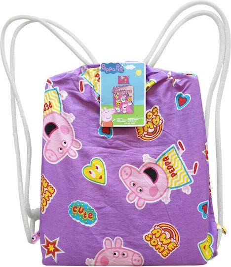 Peppa Pig Set Kinderbettbezug Einzel mit Kissenbezug Baumwolle Rosa 140x200cm