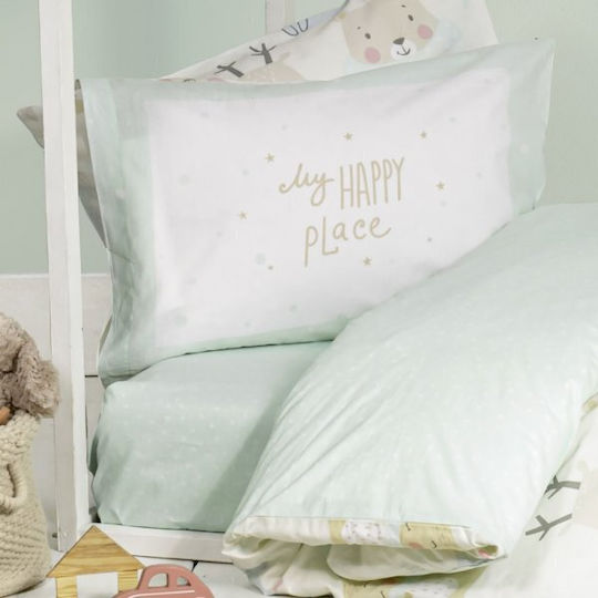 Nima Комплект чаршафи Единично Памучни Happy 170x255см 3бр