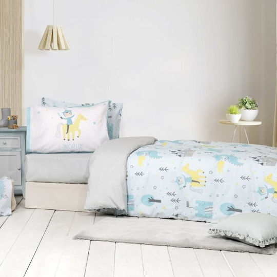Nima Sheet Set Single Cotton Light Blue 170x255cm 3pcs