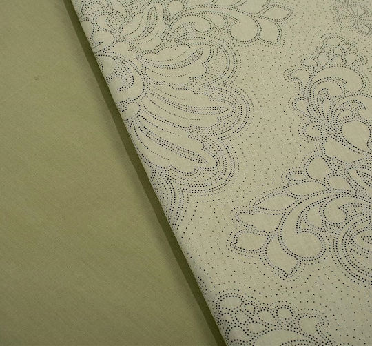 Dimcol Σετ Σεντόνια Μονά Βαμβακερά Light Olive 160x240cm 3τμχ