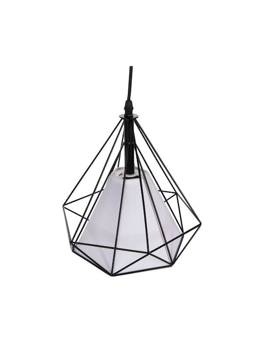 VenCore Pendant Light Black with Socket E27 25x25cm