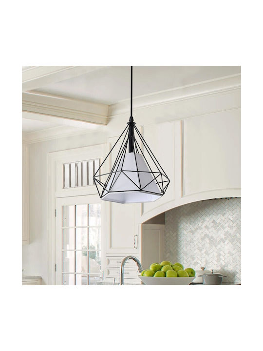 VenCore Pendant Light Black with Socket E27 25x25cm