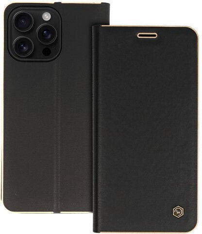 Wonder Back Cover Δερμάτινο Μαύρο (iPhone 16 Pro Max)