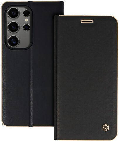 Wonder Back Cover Δερμάτινο Μαύρο (Galaxy S24 Ultra)