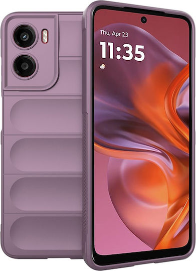 Techsuit Magic Back Cover Σιλικόνης Μωβ (Moto G05 / E15)