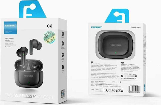 Fineblue C6 In-ear Bluetooth Handsfree Căști cu Carcasă de Încărcare Negru
