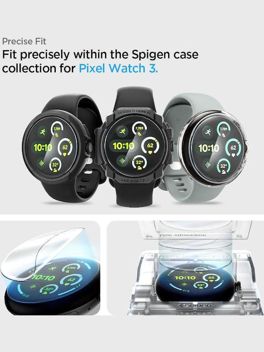 Spigen Eliteshield Ez Fit 2er Pack Google Pixel Watch 4/3 41mm Afl08524