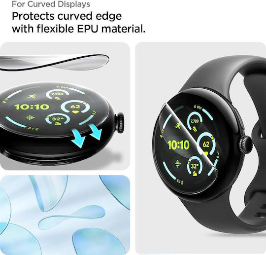 Spigen Eliteshield Ez Fit 2 Pack Google Pixel Watch 4/3 41mm Afl08524