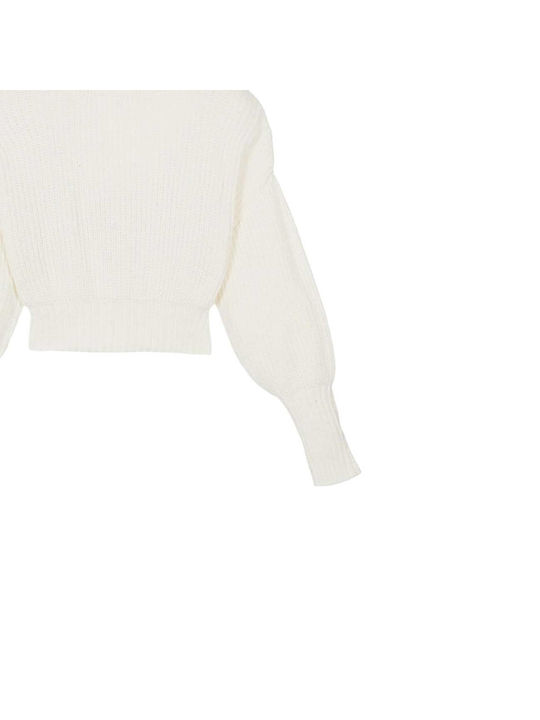 Kinderpullover Langarm Ecru