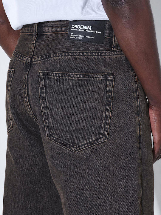 Omar Men's Jeans Pants with Relaxed Fit Jet Brown