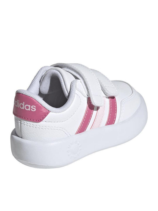 Breaknet 3.0 Cf Kinder Sneakers mit Klettverschluss Weiß