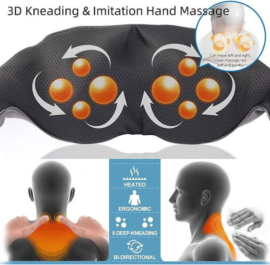 Renpho Dispozitiv de masaj Shiatsu pentru gât, spate, picioare, corp & mâini cu funcție de încălzire