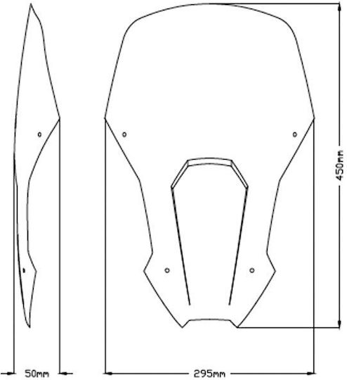 Puig Motorcycle Windshield & Windscreen Tinted Visor for Honda CRF1100L Africa Twin 3820H