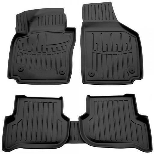 Race Axion Set of Front and Rear Mats 5pcs Tray Type for Seat Altea 2005-2015 Black