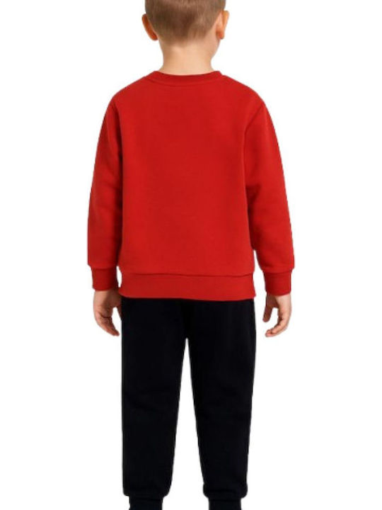 Kids Sweatpants Set Red 2pcs
