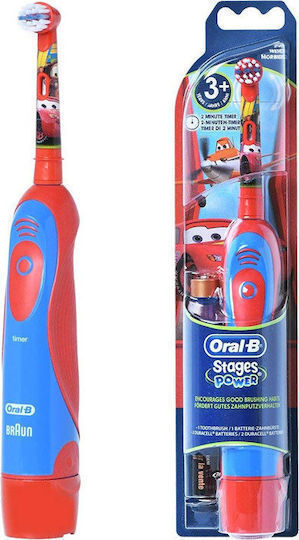 Oral-B Stages Power Elektrische Kinderzahnbürste mit Stoppuhr für 3+ Jahre Blau / Rot