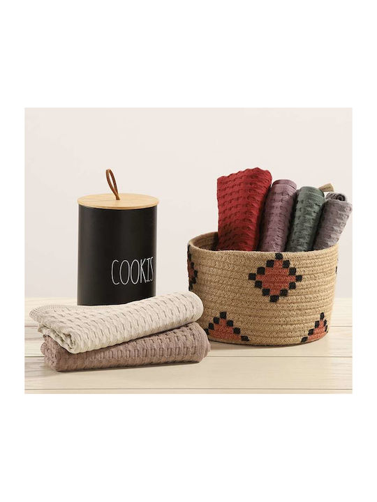 Nef-Nef Homeware Ποτηρόπανο σε Κόκκινο Χρώμα 45x68cm