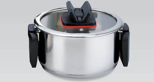 Maestro 6 Maestro Töpfe Set aus Rostfreiem Stahl Silber 3-tlg