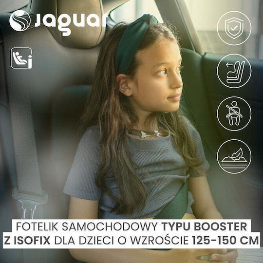 Caretero Jaguar Baby Car Seat Booster i-Size with Isofix Black