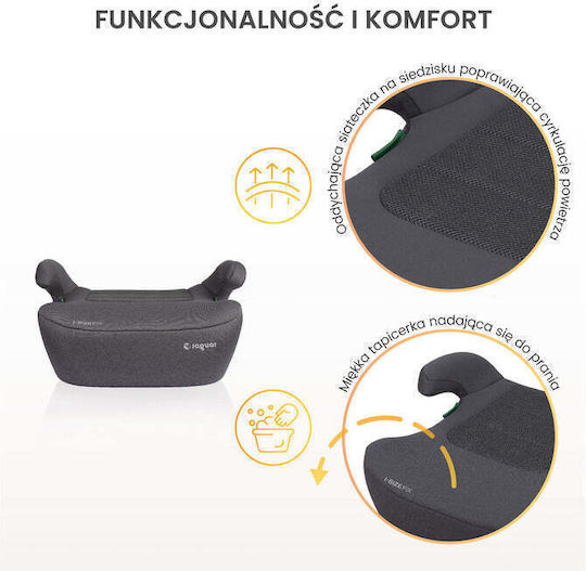 Caretero Jaguar Baby Car Seat Booster i-Size with Isofix Black