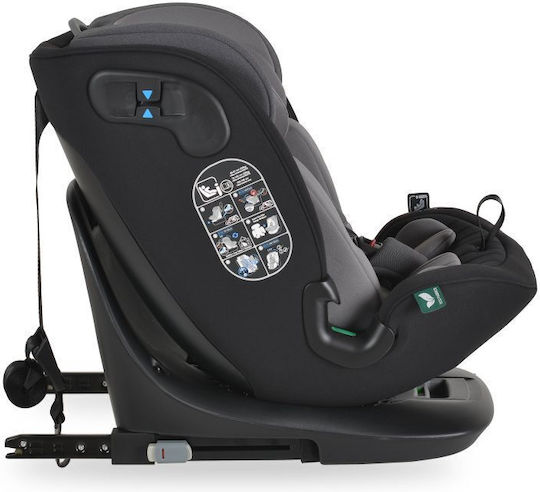 Cangaroo GTS Καθισματάκι Αυτοκινήτου i-Size με Isofix Charcoal Grey