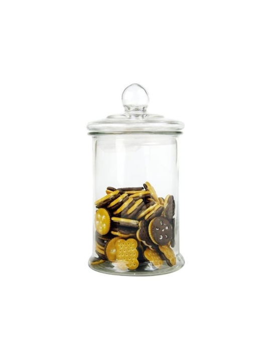 GTSA Vase General Use with Airtight Lid Glass Transparent 2500ml