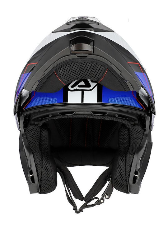 Acerbis Serel Blue / White Cască Moto Flip-Up ECE 22.05 1550gr cu Sunvisor