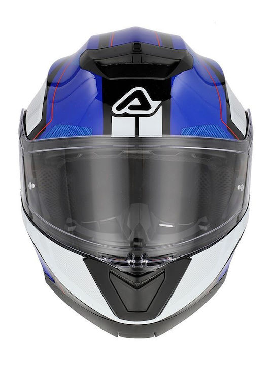 Acerbis Serel Blue / White Cască Moto Flip-Up ECE 22.05 1550gr cu Sunvisor